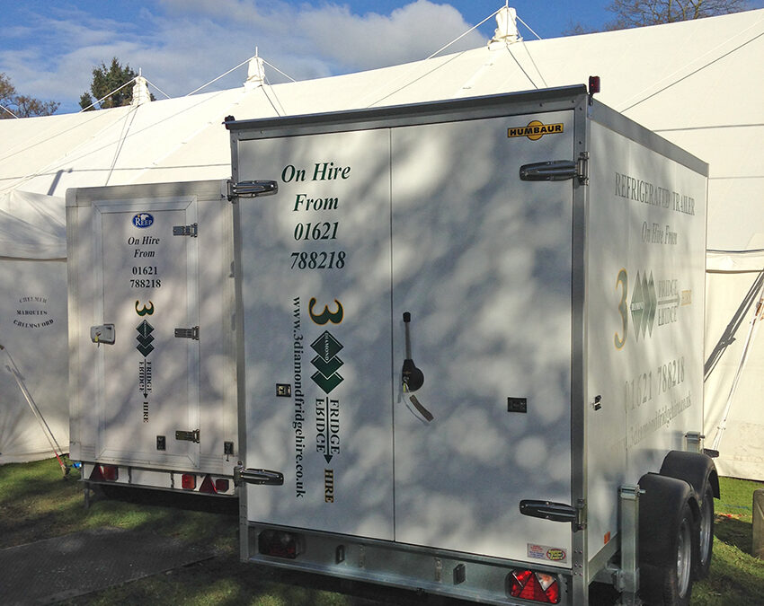 Two Refrigerated Trailers for a charity event…