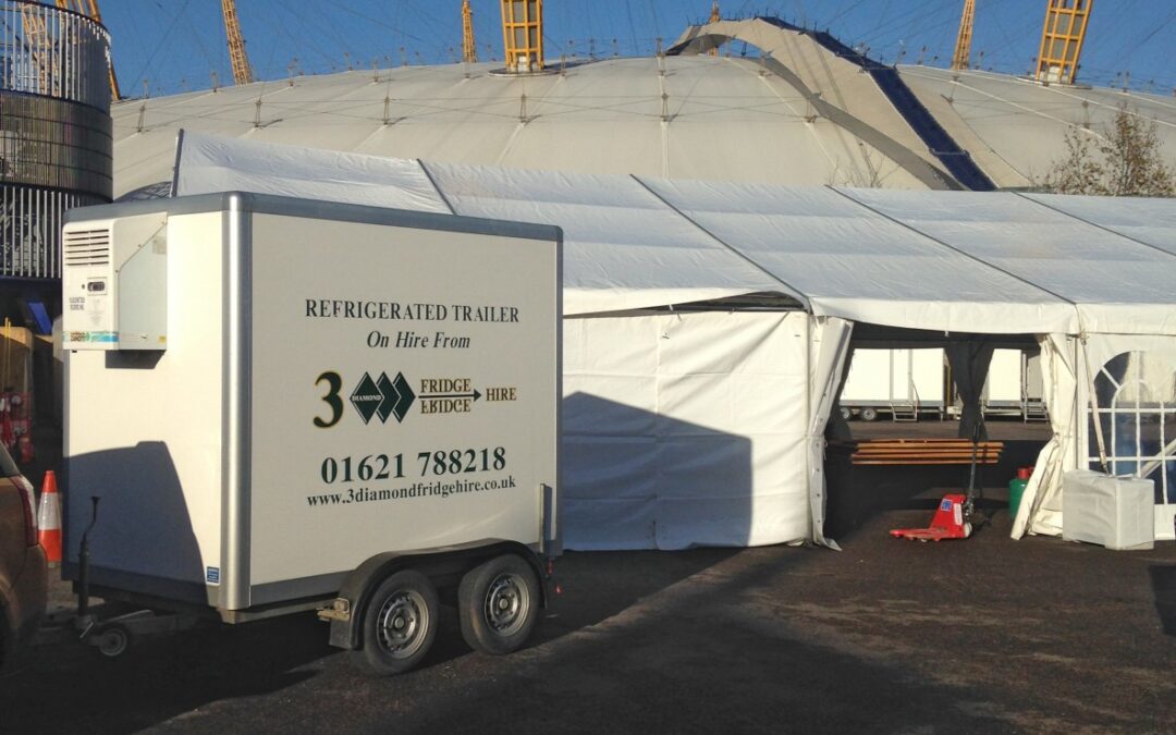Mobile Fridge Freezer Trailer Hire – installed at the O2 Arena