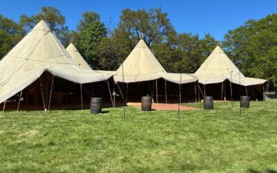 Four Tipi Set Up